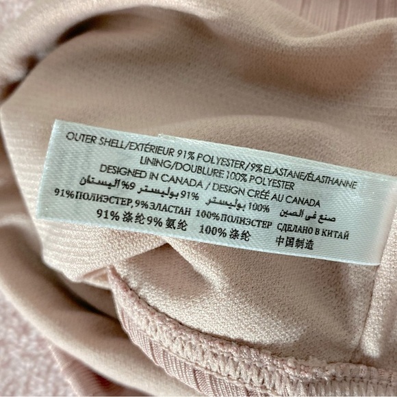 5/$25 La Vie En Rose Aqua Dusty Pink Ribbed Bikini Bottoms M - Picture 7 of 11